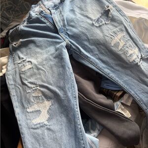 Levi's Relaxed Fit Distressed Denim Jeans